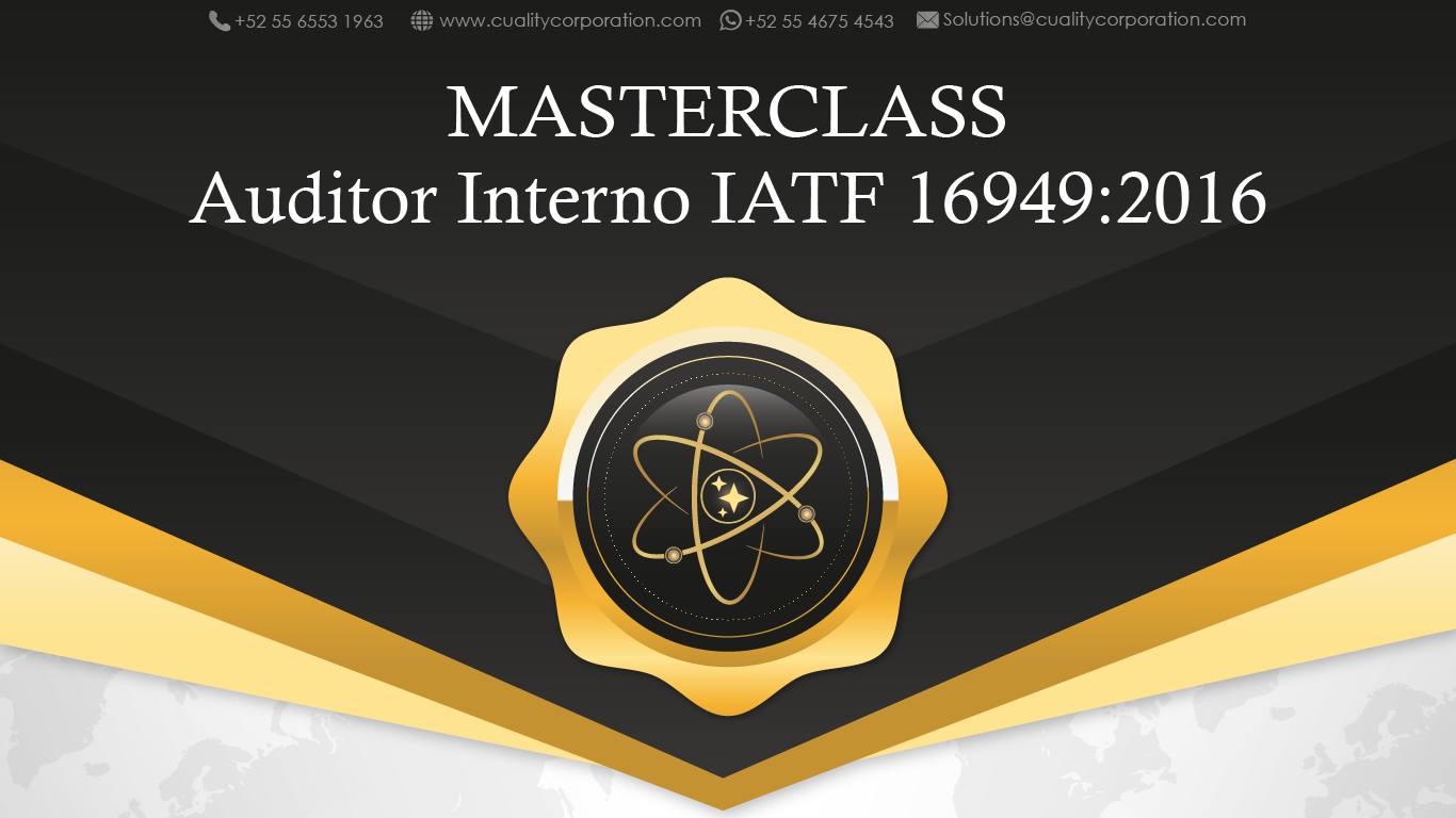 Masterclass Auditor Interno IATF 16949:2016