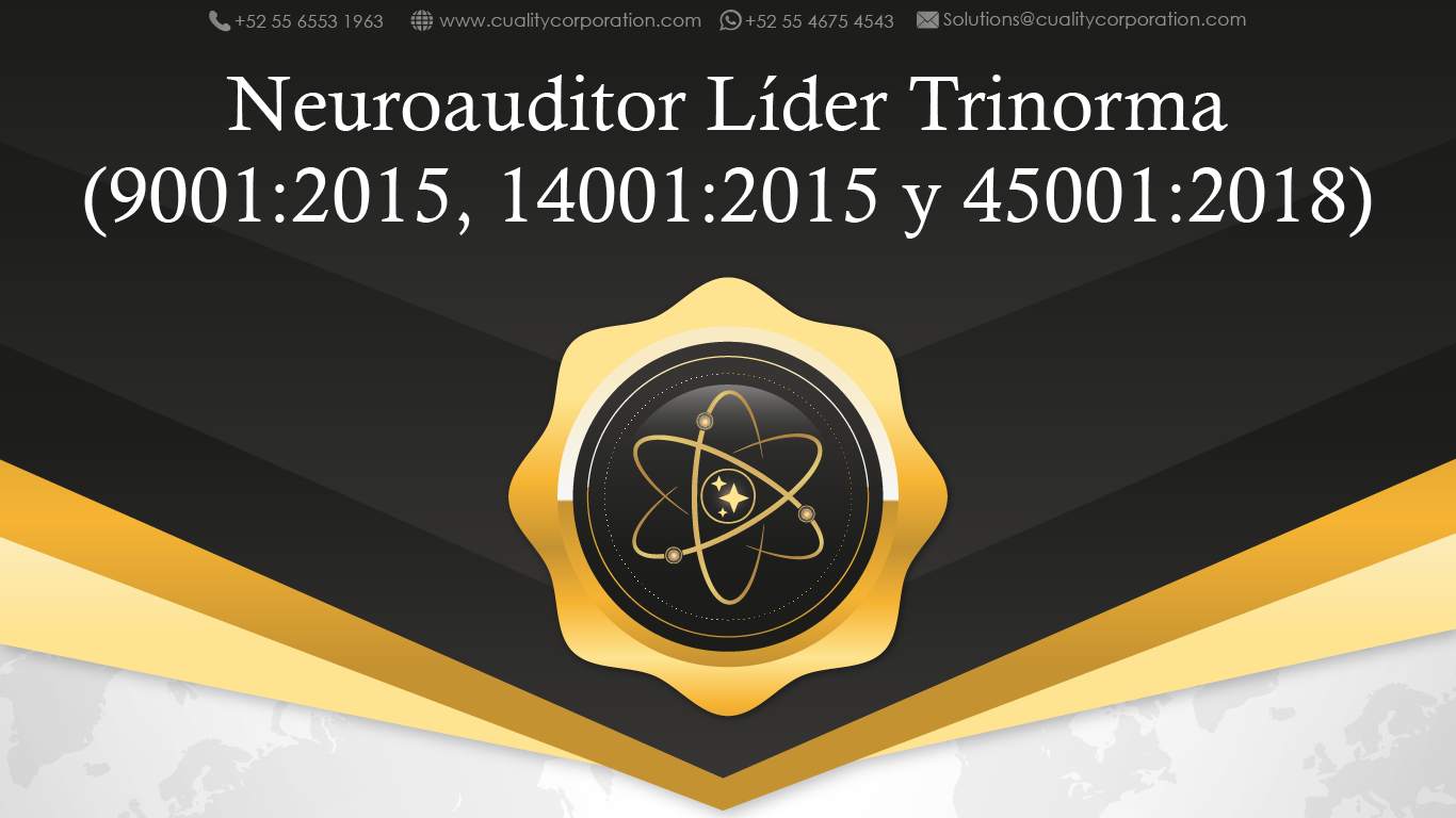 Neuroauditor Líder Trinorma (9001:2015, 14001:2015 y 45001:2018)
